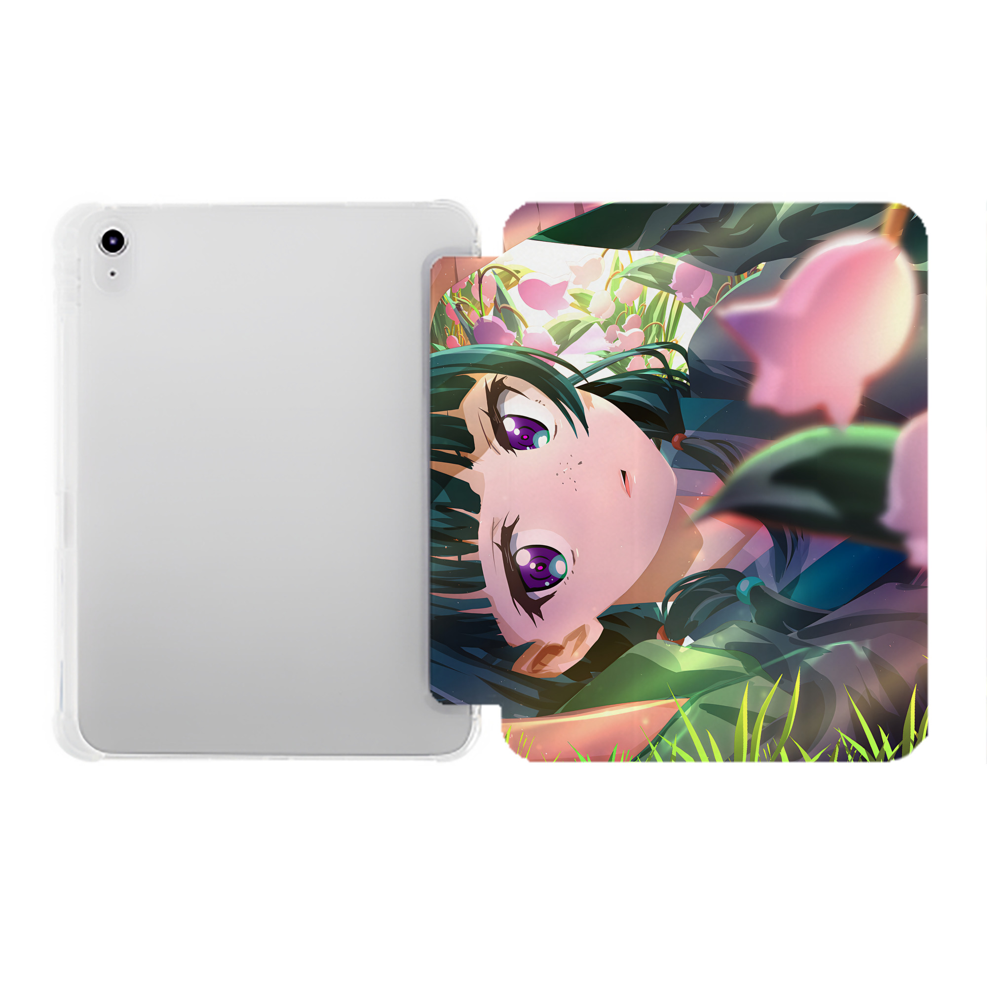 （画像用） 薬屋のひとりごと The Apothecary Diaries IPad ケース ペン収納付き 三つ折りスタンド PUレザー×シリコン 対応機種9.5/10.5/10.9インチ